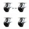 Service Caster 5 Inch Polyolefin Caster Set with Roller Bearing 4 Brake and 2 Swivel Lock SCC SCC-35S520-POR-SLB-BSL-2-SLB-2 - alternate 1